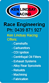 Ken Lindsay Racing ad