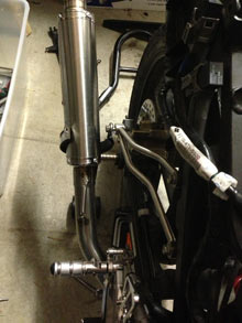 Fitting CBR125 Exhaust