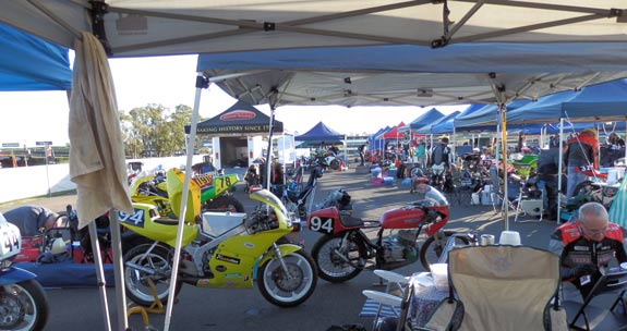 Early morning pit activity South Circuit Eastern Creek 2015