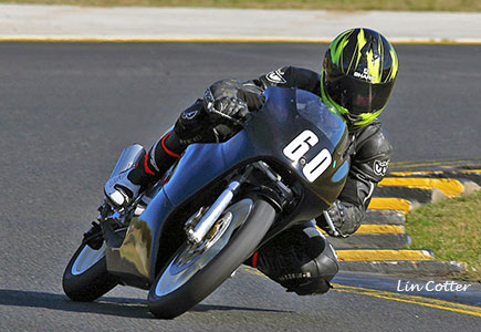 60 Jason Dunn Honda RS85cr winner of Motolite class