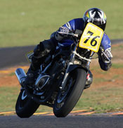 AB on the 500cc Suzuki